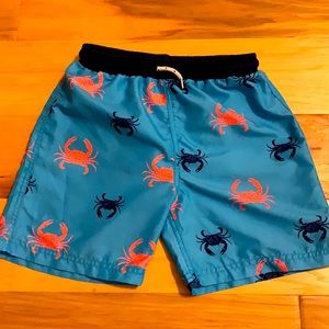 Size 8-9 swim trunks. Excellent condition.